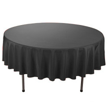 120 polyester round black custom lycra table cloth banquet wedding tablecloths manufacturer